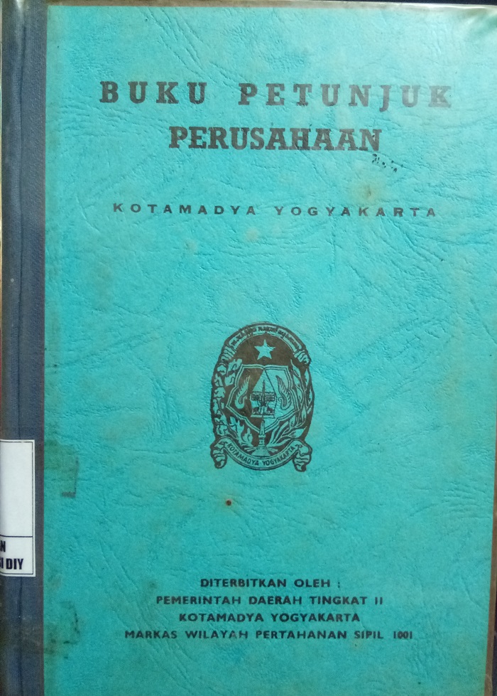 Gambar Buku Petunjuk Perusahaan Kotamadya Yogyakarta