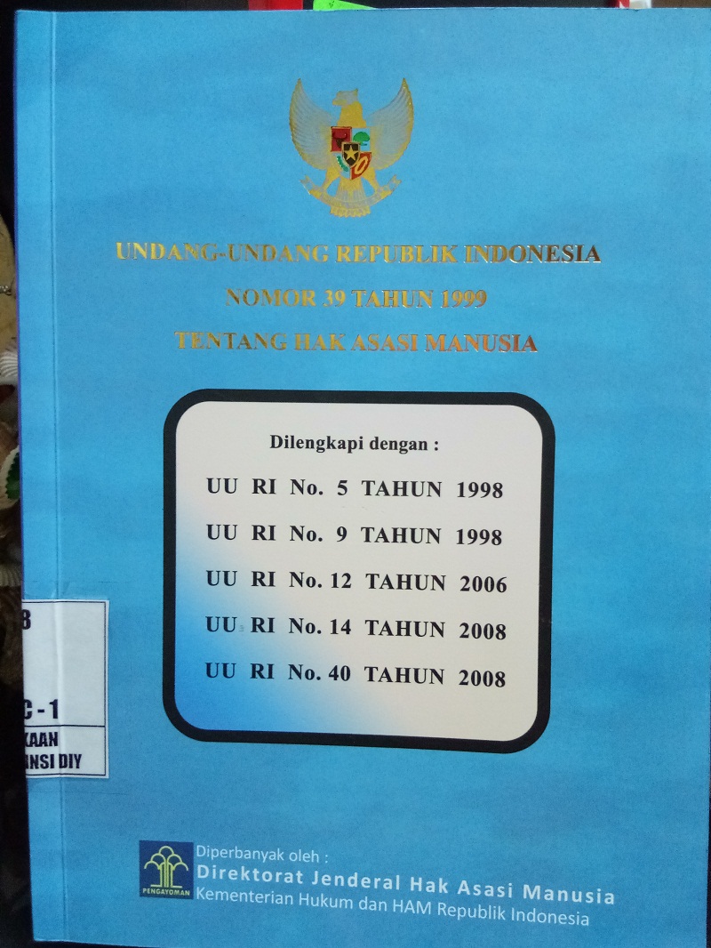 Gambar Undang-Undang Republik Indonesia Nomor 39 Tahun 1999 tentang Hak Asasi Manusi