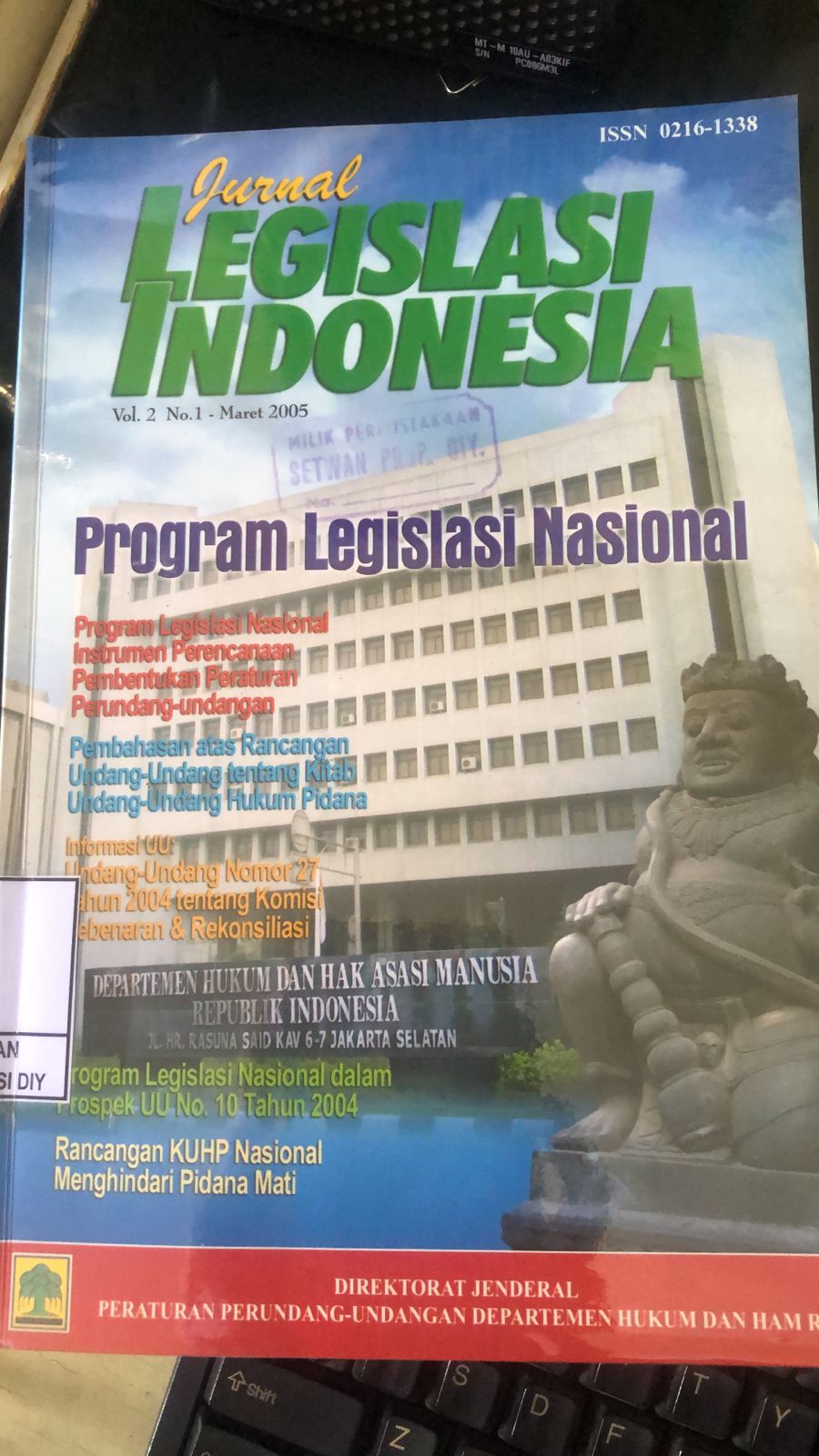 Jurnal Legislasi Indonesia vol. 2 No 1 - maret 2005