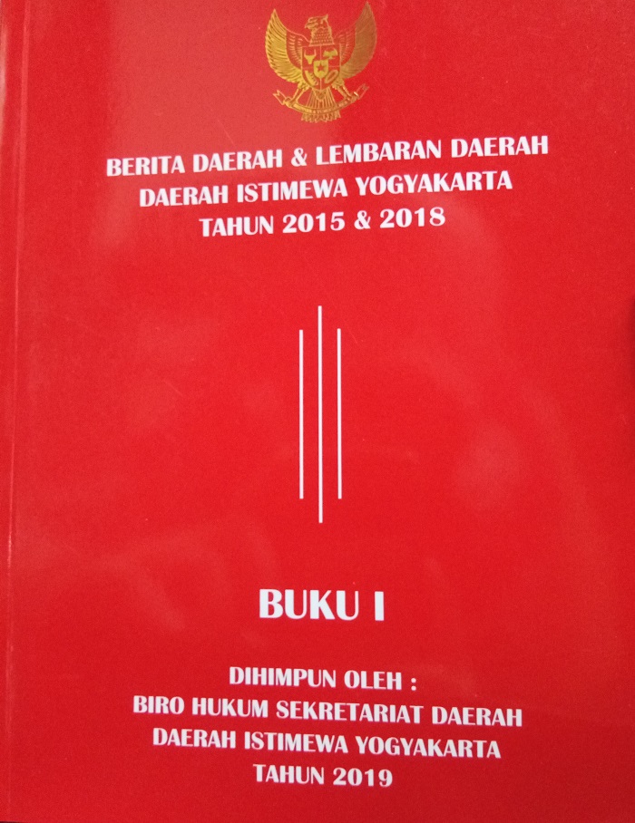 Berita Daerah & Lembaran Daerah Daerah Istimewa Yogyakarta Tahun 2015 & 2018