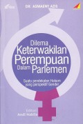 Gambar Dilema Keterwakilan Perempuan dalam Parlemen: Suatu Pendekatan Hukum yang Perspektif Gender