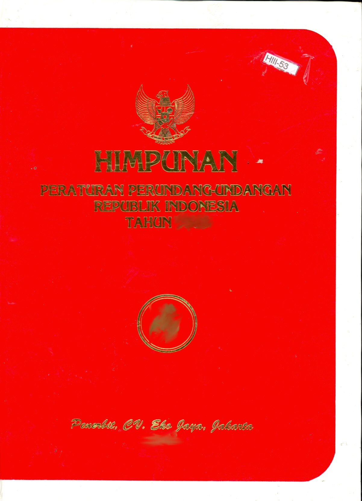 Gambar Himpunan Peraturan Perundang-Undangan Republik Indonesia Tahun 2000 Jilid 5