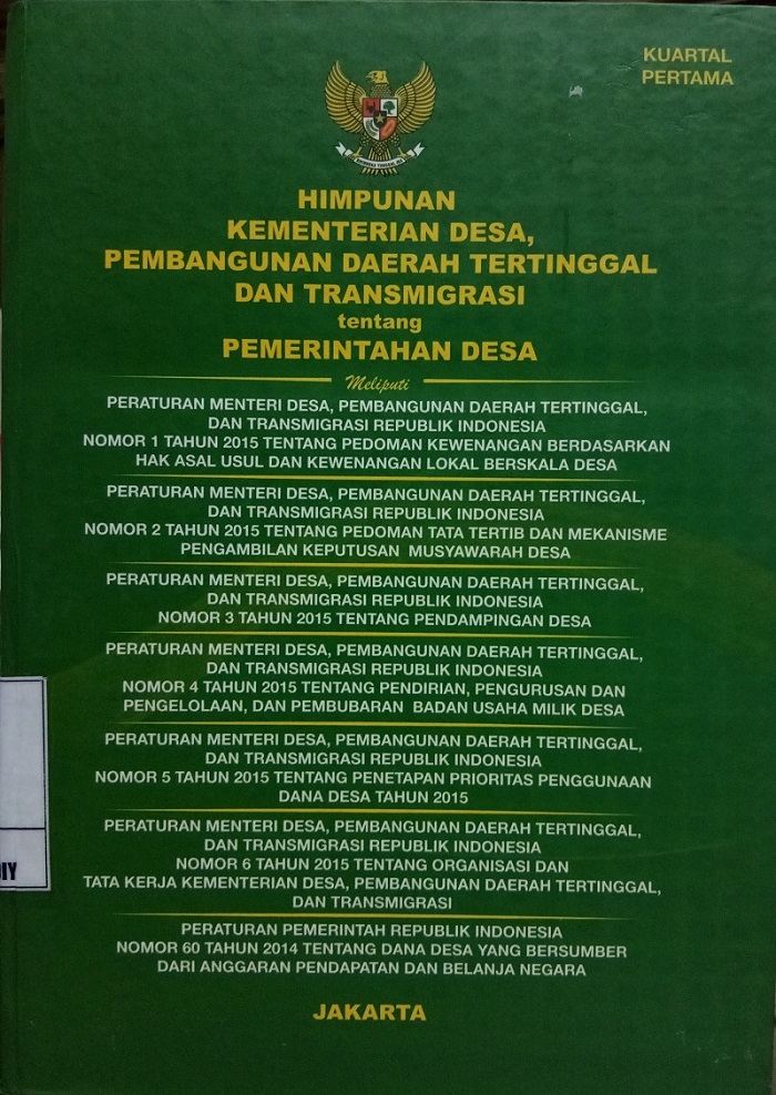 Gambar Himpunan Kementerian Desa, Pembangunan Dearah Tertinggal dan Transmigrasi tentang Pemerintah Desa
