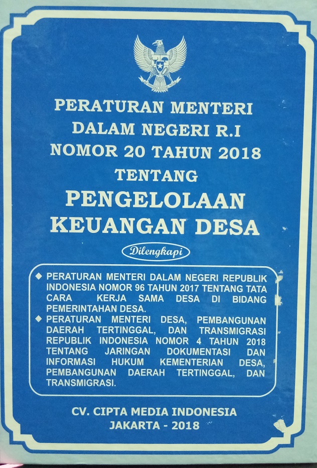 Peraturan Menteri Dalam Negeri RI Nomor 20 Tahun 2018 tentang Pengelolaan Keuangan Desa