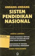 Gambar Undang-Undang Sistem Pendidikan Nasional