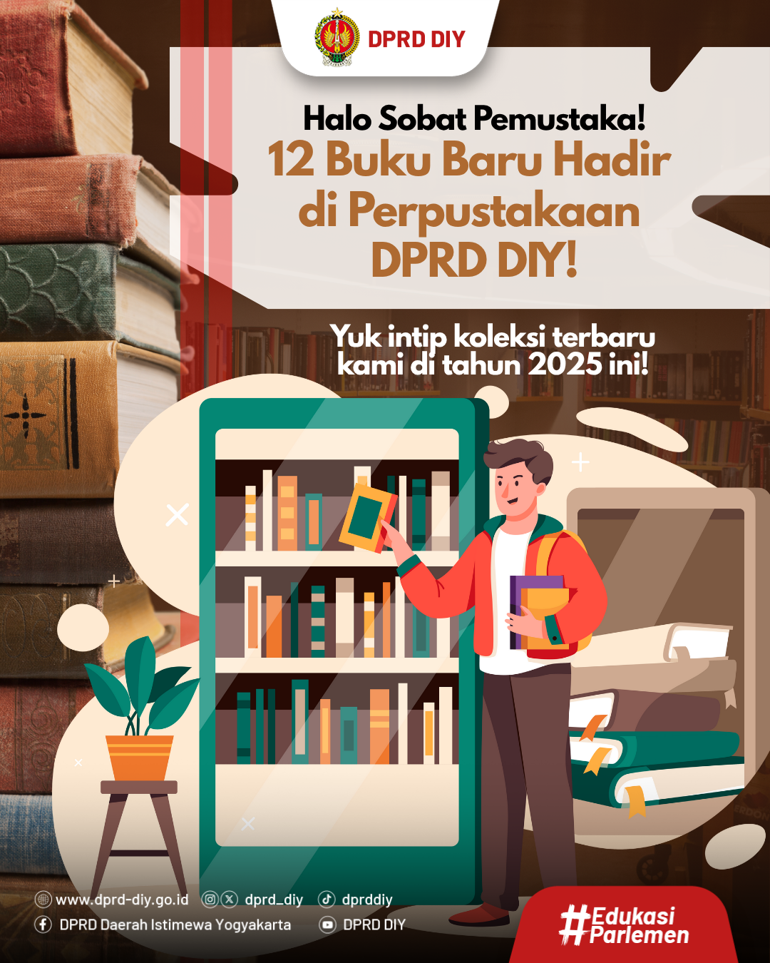 Koleksi Buku Baru di Perpustakaan DPRD DIY