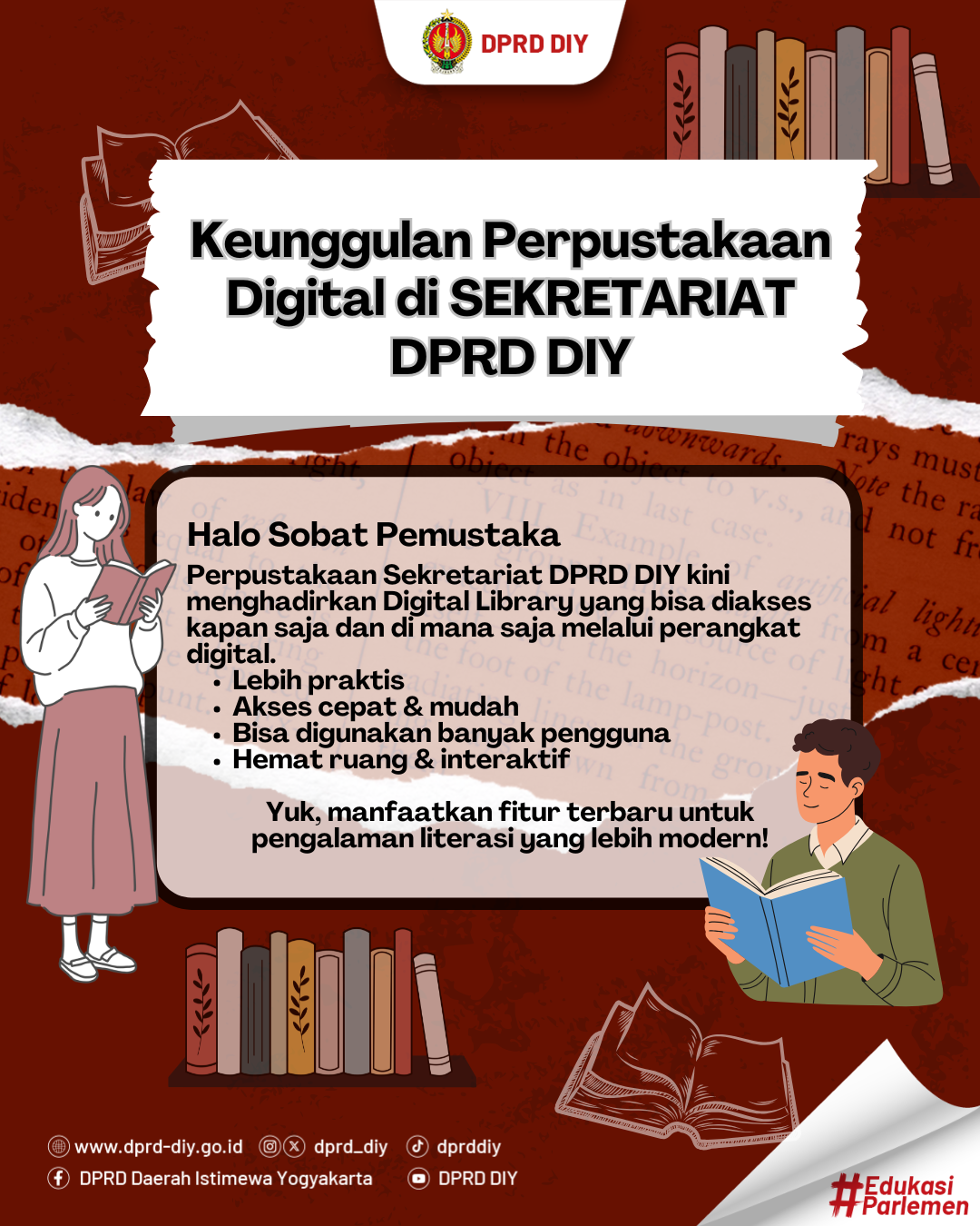 Keunggulan Perpustakaan Digital di Sekretariat DPRD DIY