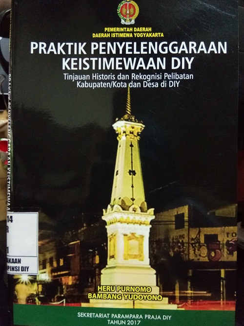 Gambar Praktik Penyelenggaraan Keistimewaan DIY: Tinjauan Historis dan Rekognisi Pelibatan Kabupaten/Kota dan Desa di DIY