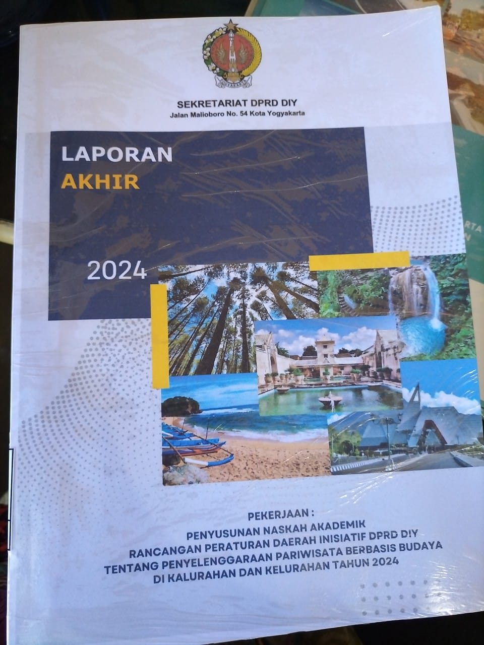 Laporan Akhir Naskah Akademik Raperda Inisiatif DPRD DIY tentang Penyelenggaraan Pariwisata Berbasis Budaya di Kalurahan dan Kelurahan Tahun 2024