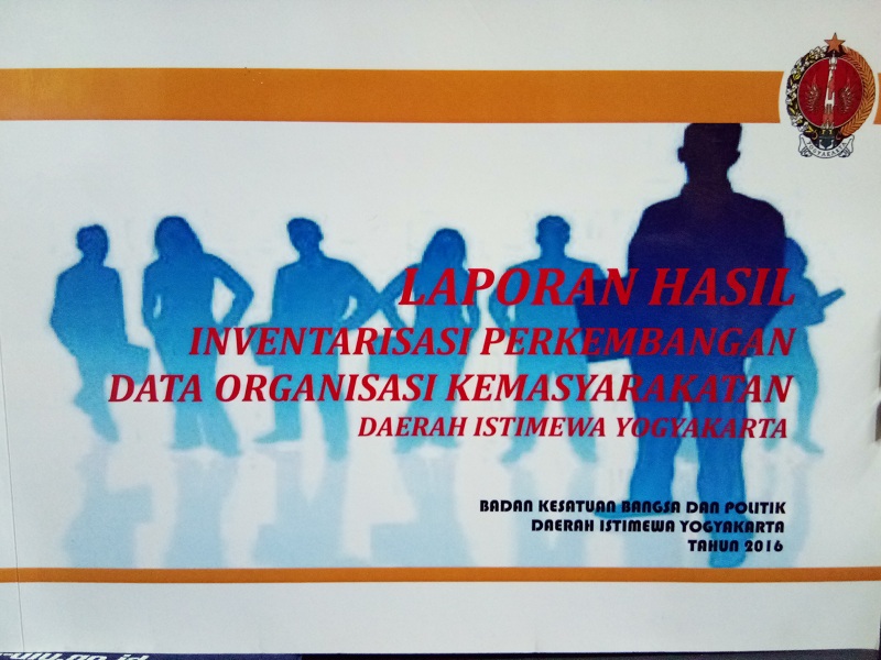 Gambar Laporan Hasil Inventarisasi Perkembangan Data Organisasi Kemasyarakatan Daerah Istimewa Yogyakarta - Tahun 2016