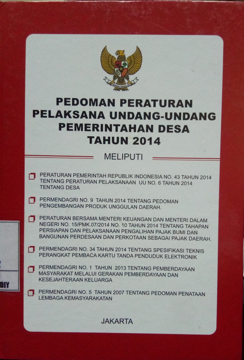 Gambar Pedoman Peraturan Pelaksanaan Undang-Undang Pemerintah Desa Tahun 2014