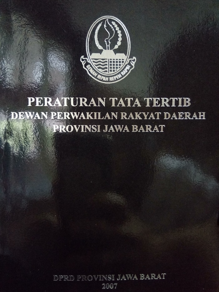 Gambar Peraturan Tata Tertib Dewan Perwakilan Rakyat Daerah Provinsi Jawa Barat