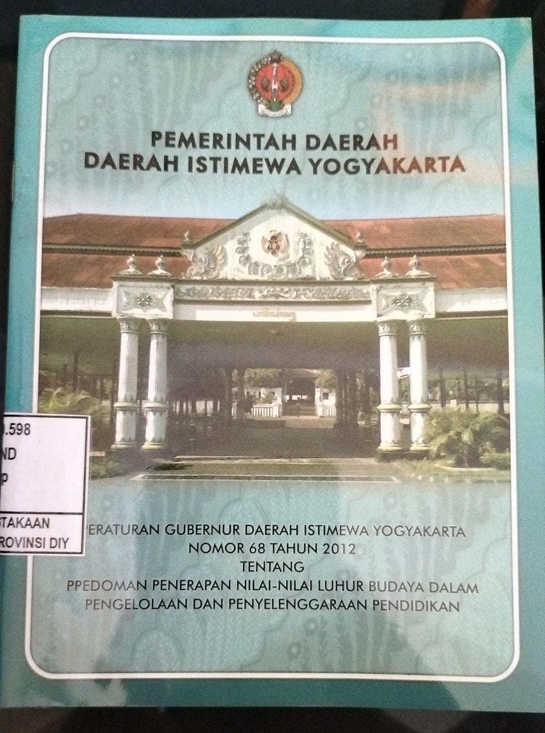 PEMERINTAH DAERAH DAERAH ISTIMEWA YOGYAKARTA