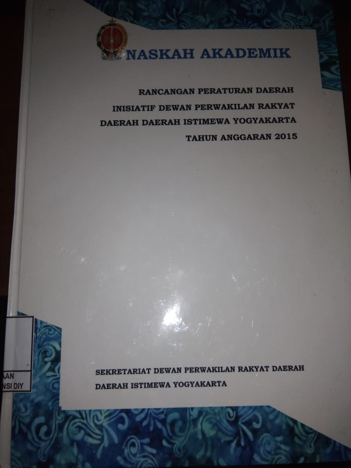 Naskah Akademik Raperda Inisiatif DPRD DIY