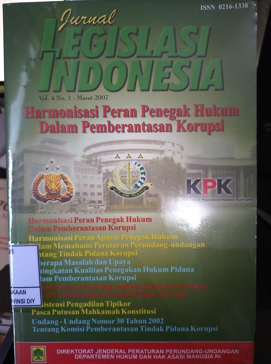 JURNAL LEGISLASI INDONESIA