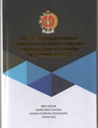 HIMPUNAN PRODUK HUKUM KEISTIMEWAAN BIDANG PERTANAHAN DAN HIMPUNAN PRODUK HUKUM MENGENAI KETENTRAMAN, KETERTIBAN UMUM DAN PERLINDUNGAN MASYARAKAT