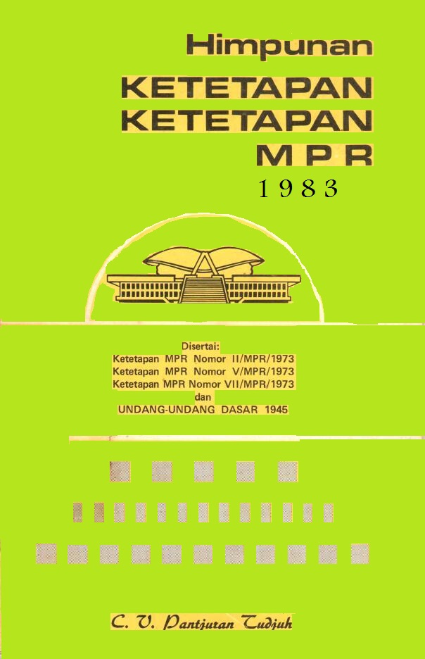 Gambar Himpunan Ketetapan-Ketetapan MPR 1983