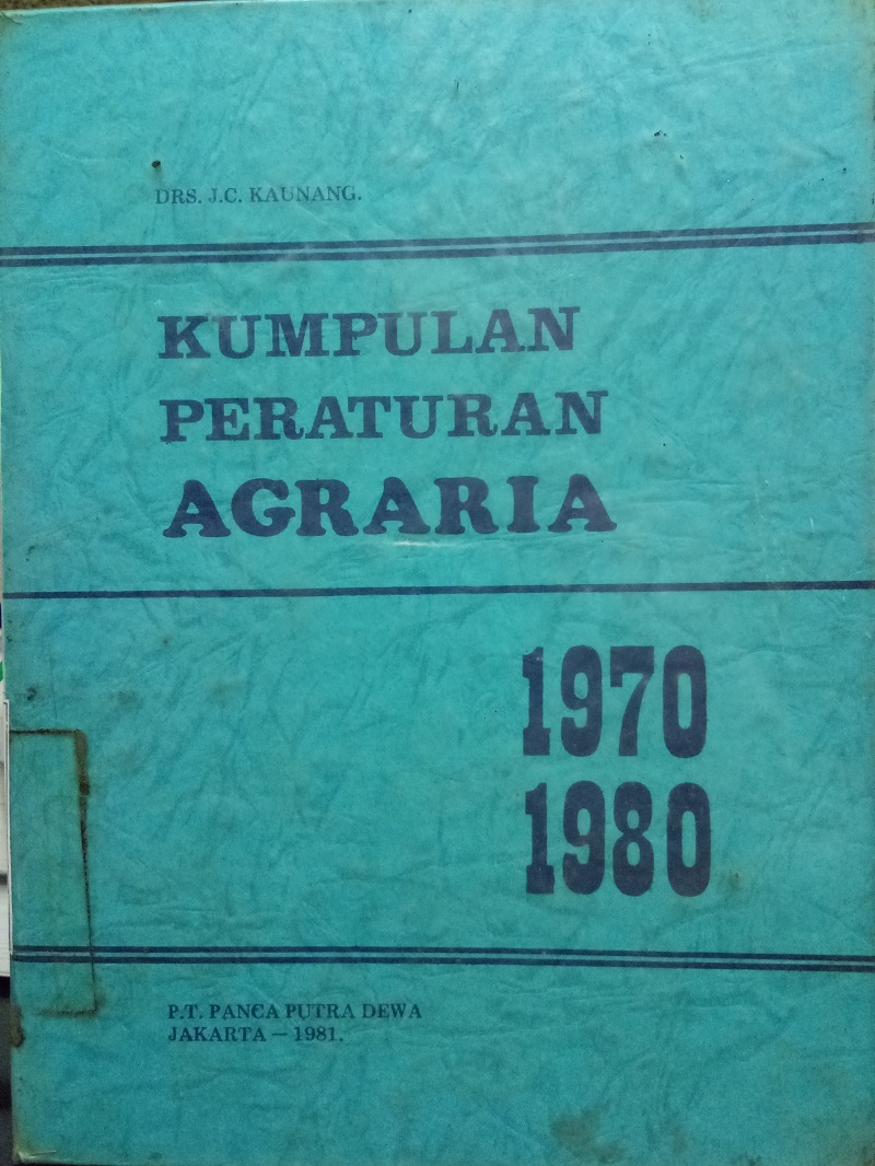 Gambar Kumpulan Peraturan-Peraturan Tentang Agraria 1981 - 1985
