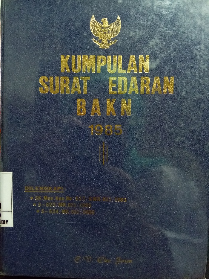 Gambar Kumpulan Surat Edaran BAKN 1985