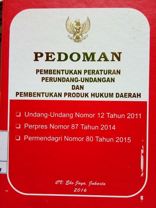 Gambar Pedoman Pembentukan Peraturan Perundang-Undangan dan Pembentukan Produk Hukum daerah