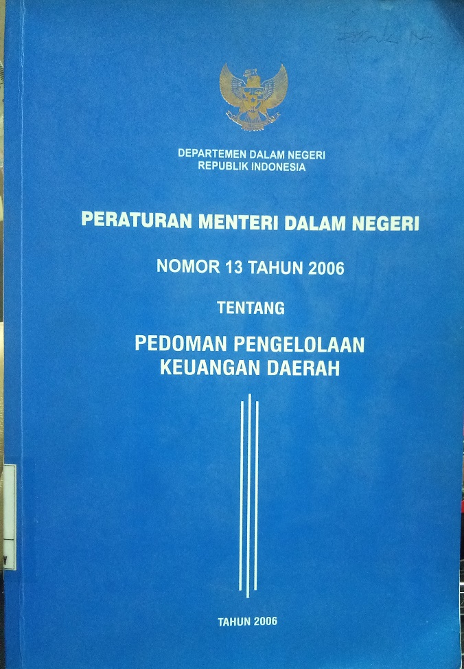 Gambar Peraturan Menteri Dalam Negeri Nomor 13 Tahun 2006 tentang Pedoman Pengelolaan Keuangan Daerah