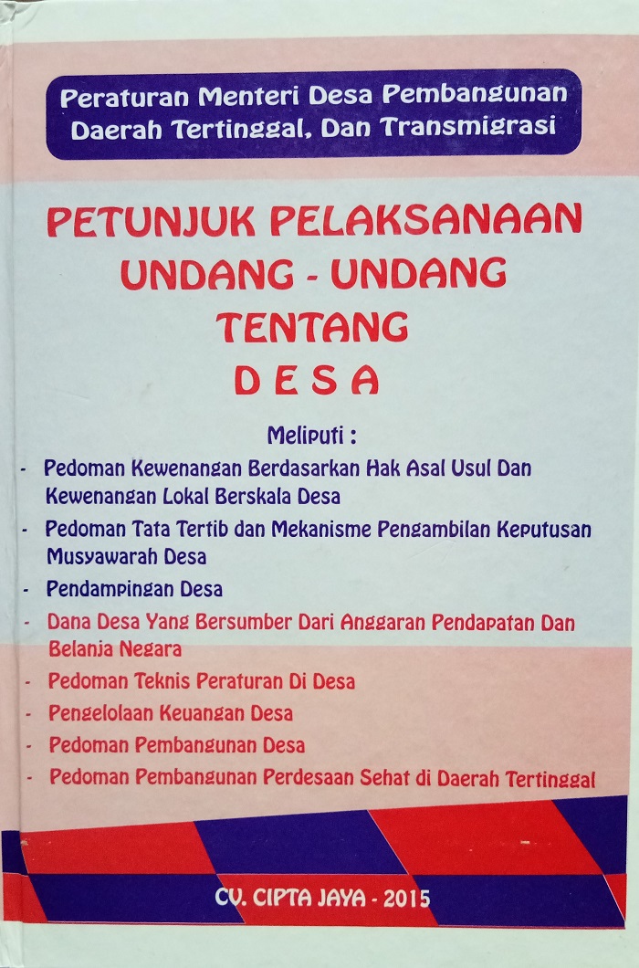Gambar Petunjuk Pelaksanaan Undang-Undang tentang Desa