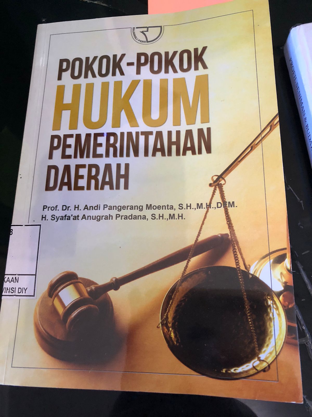 POKOK-POKOK HUKUM PEMERINTAHAN DAERAH