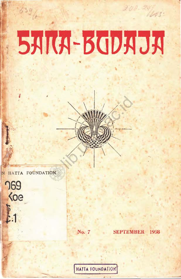 Gambar Sana-Budaja: Madjallah Kebudajaan Indonesia