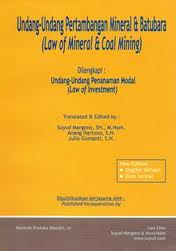 Gambar Undang-Undang Pertambangan Mineral & Batubara (Law of Mineral & Coal Mining)
