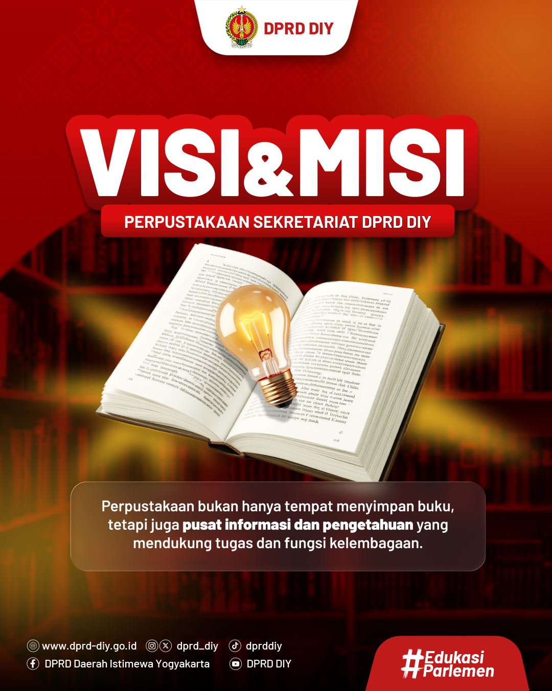 Visi & Misi Perpustakaan Sekretariat DPRD DIY
